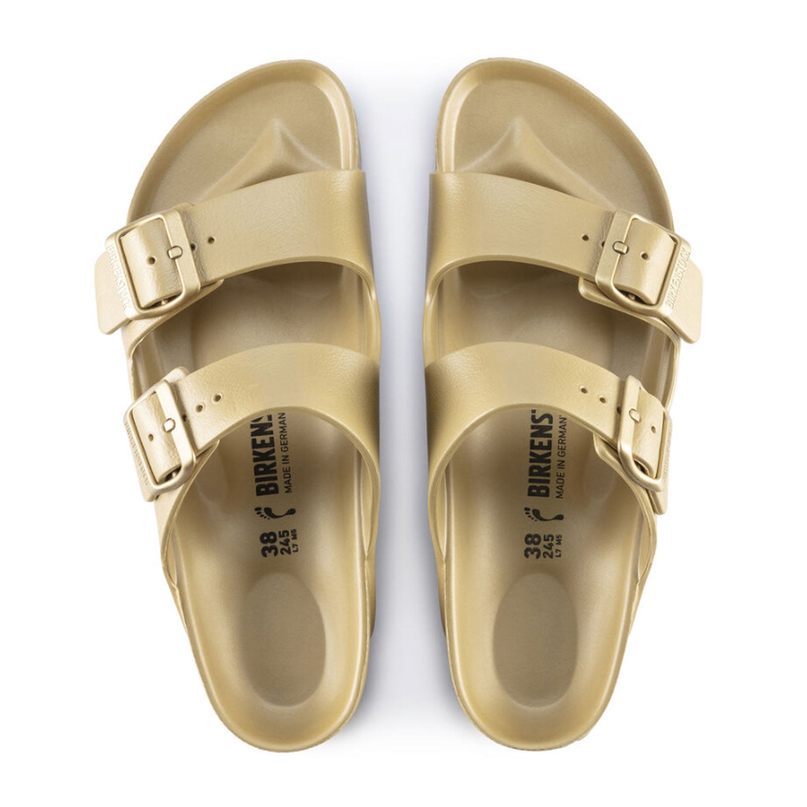 Birkenstock, Birkenstock Arizona EVA Narrow Slide Sandal (Donna) - Glamour Gold