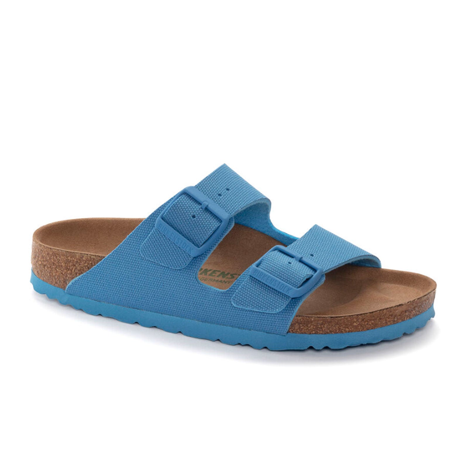 Birkenstock, Birkenstock Arizona Vegan Narrow Slide Sandal (Donna) - Blu cielo