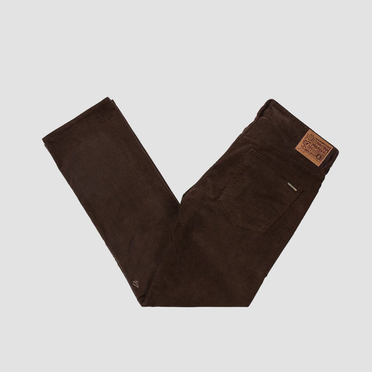 Volcom, Volcom Solver 5 Pocket Pantaloni di velluto a coste marrone scuro