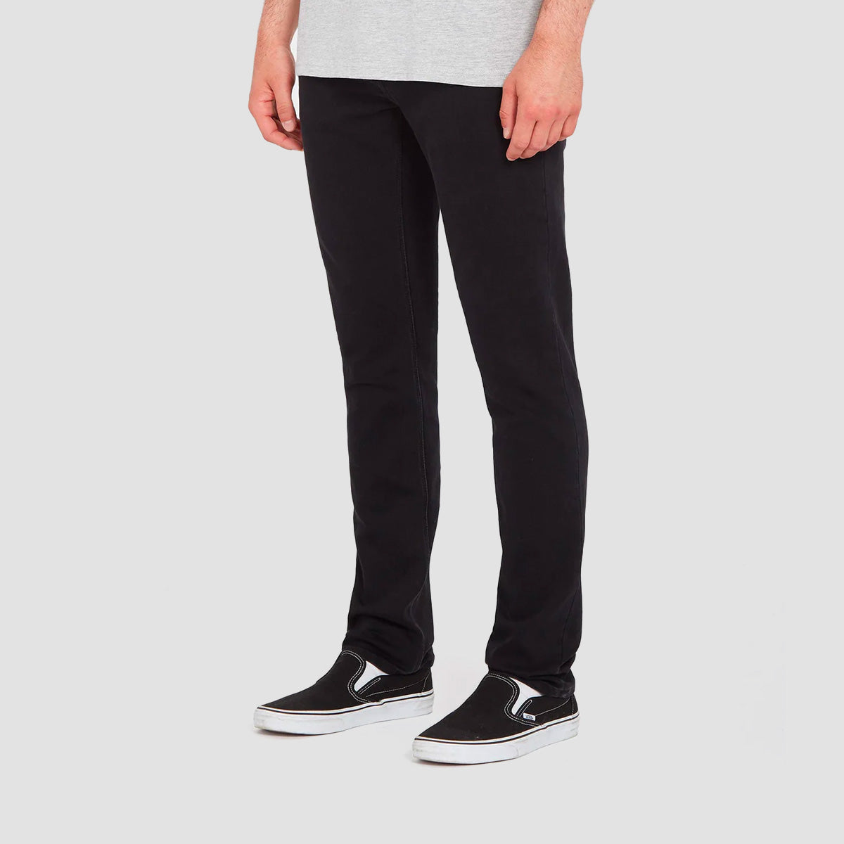 Volcom, Volcom Solver Modern Tapered Fit Jeans Nero Out